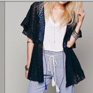 Free people Neón embellished lace jacket